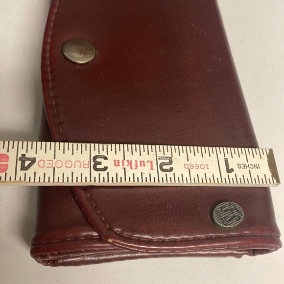 FS ORIGINAL Accordian Leather Bifold Snap Wallet - Picture 5 of 17